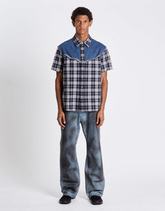 Andersson Bell Denim & Check Raw - Cut Shirts | Rezet Store