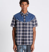 Andersson Bell Denim & Check Raw - Cut Shirts | Rezet Store