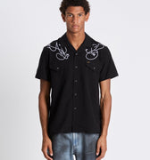Andersson Bell Black Adsb Chain Embroidery Shirts | Rezet Store