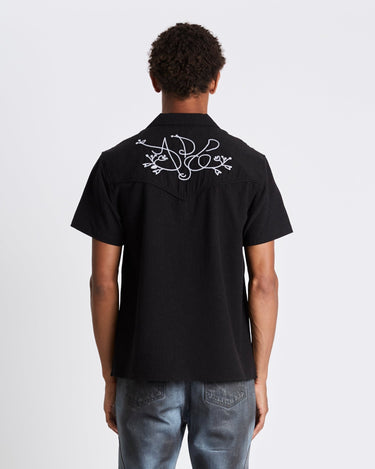 Andersson Bell Black Adsb Chain Embroidery Shirts | Rezet Store
