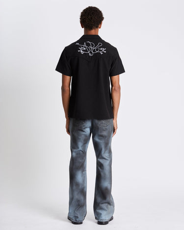 Andersson Bell Black Adsb Chain Embroidery Shirts | Rezet Store