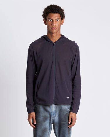 Amomento Mesh Hooded Zip Up Jumper | Rezet Store