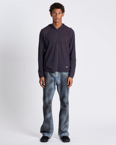 Amomento Mesh Hooded Zip Up Jumper | Rezet Store