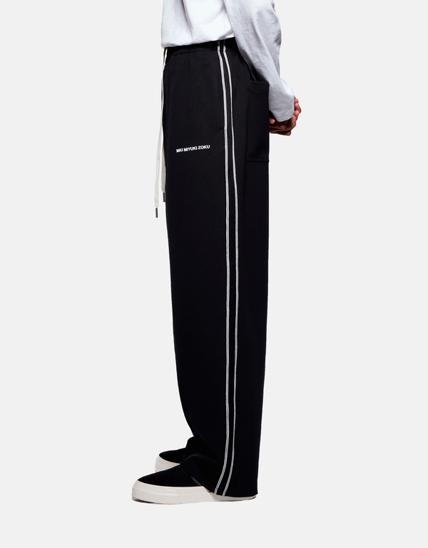 Wide Fit Poly Track Pants