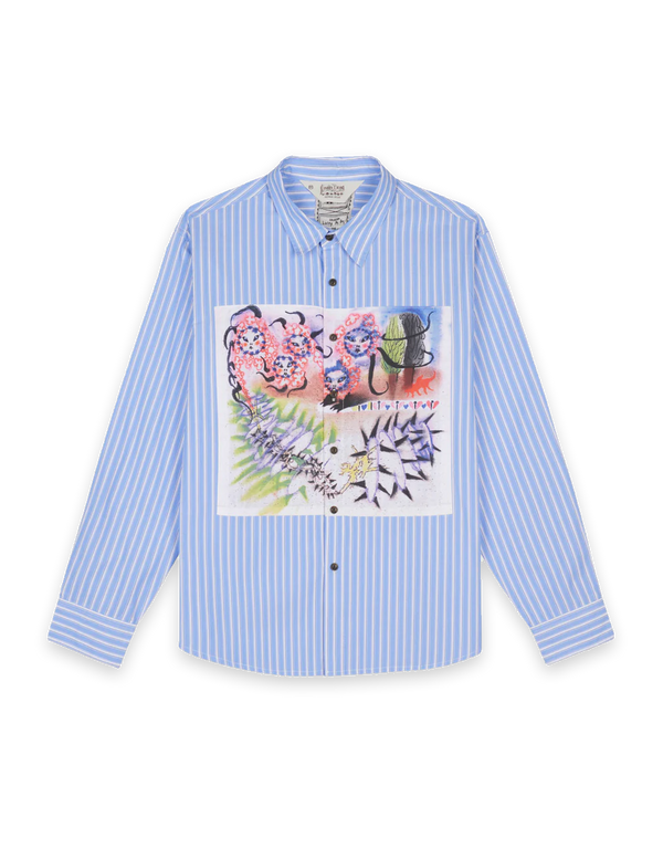 Omer Striped Oxford Button Up Shirt