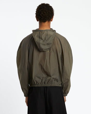 Amomento Sheer Nylon Raglan Hooded Jumper | Rezet Store