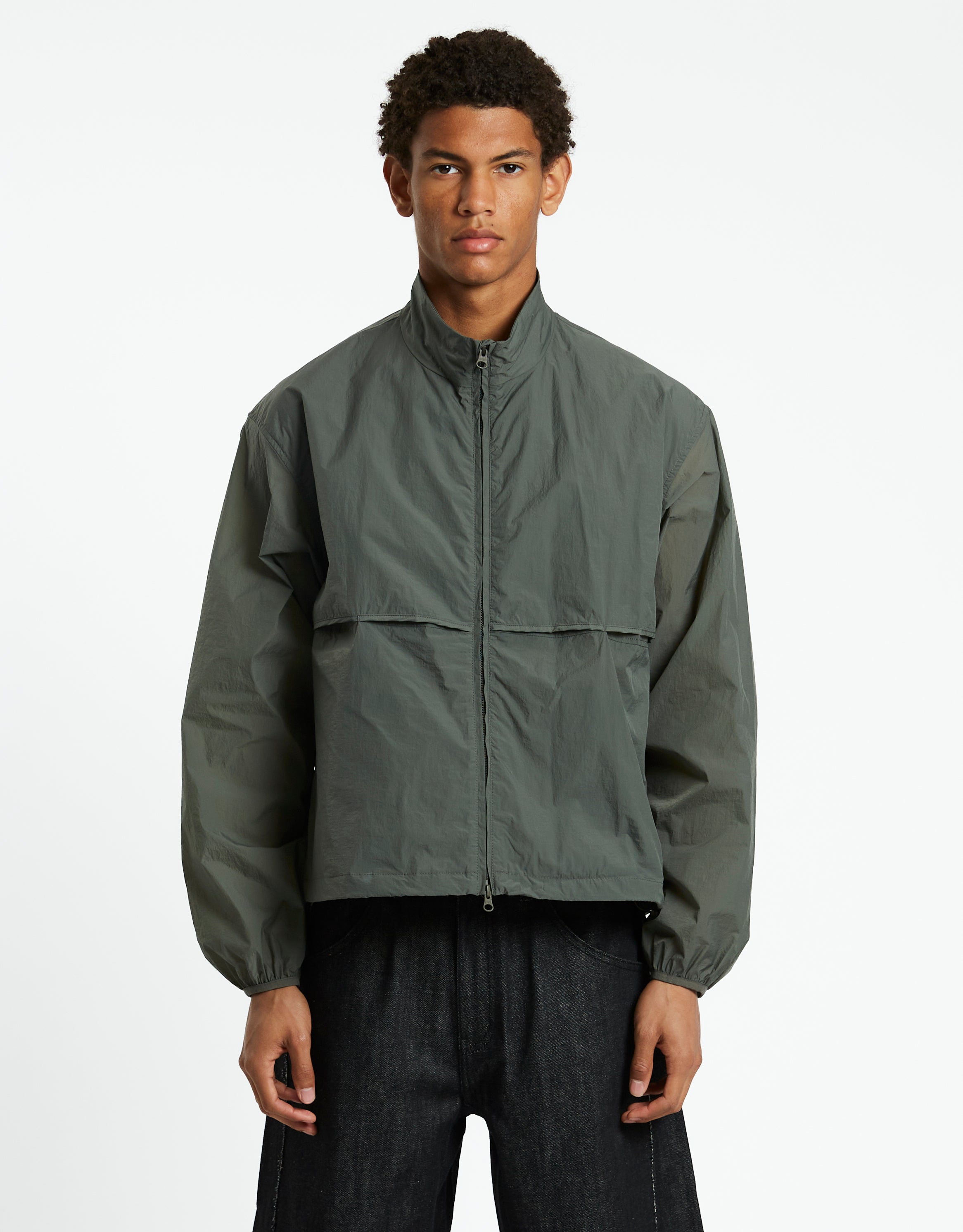 Pinched Layered Windbreaker