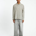 COOR Seersucker Check Convertible Shirt | Rezet Store