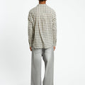 COOR Seersucker Check Convertible Shirt | Rezet Store