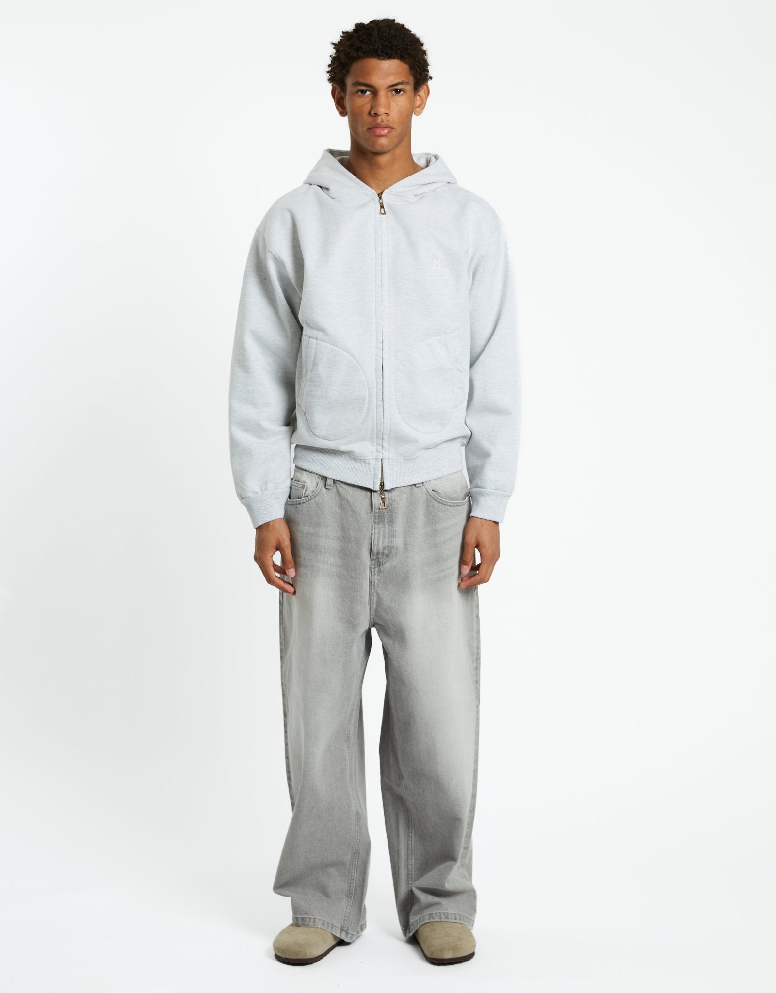 COOR Ice Gray Wide - Leg Washing Jeans | Rezet Store