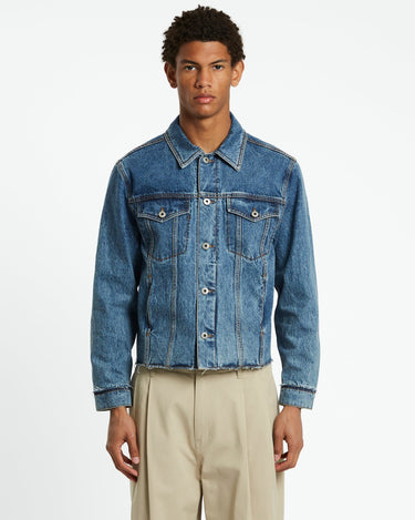 COOR Shadow Washed Cutoff Denim Trucker | Rezet Store