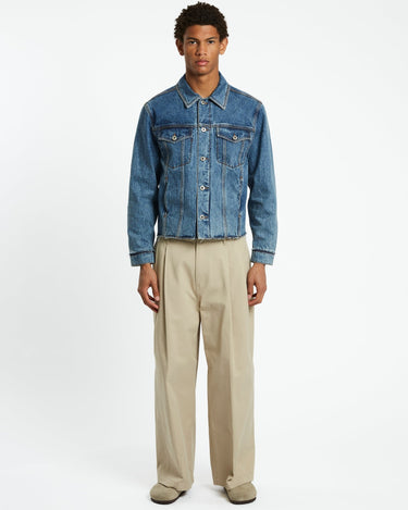 COOR Shadow Washed Cutoff Denim Trucker | Rezet Store