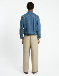 COOR Shadow Washed Cutoff Denim Trucker | Rezet Store