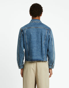 COOR Shadow Washed Cutoff Denim Trucker | Rezet Store