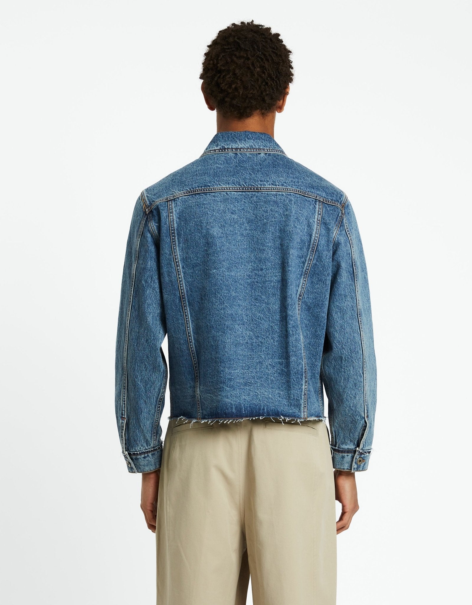 COOR Shadow Washed Cutoff Denim Trucker | Rezet Store