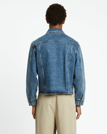 COOR Shadow Washed Cutoff Denim Trucker | Rezet Store