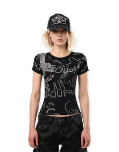 VAQUERA Rhinestuds T-Shirt Knit | Rezet Store