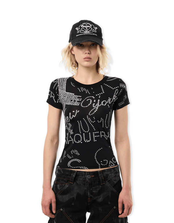 VAQUERA Rhinestuds T-Shirt Knit | Rezet Store