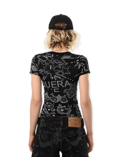 VAQUERA Rhinestuds T-Shirt Knit | Rezet Store