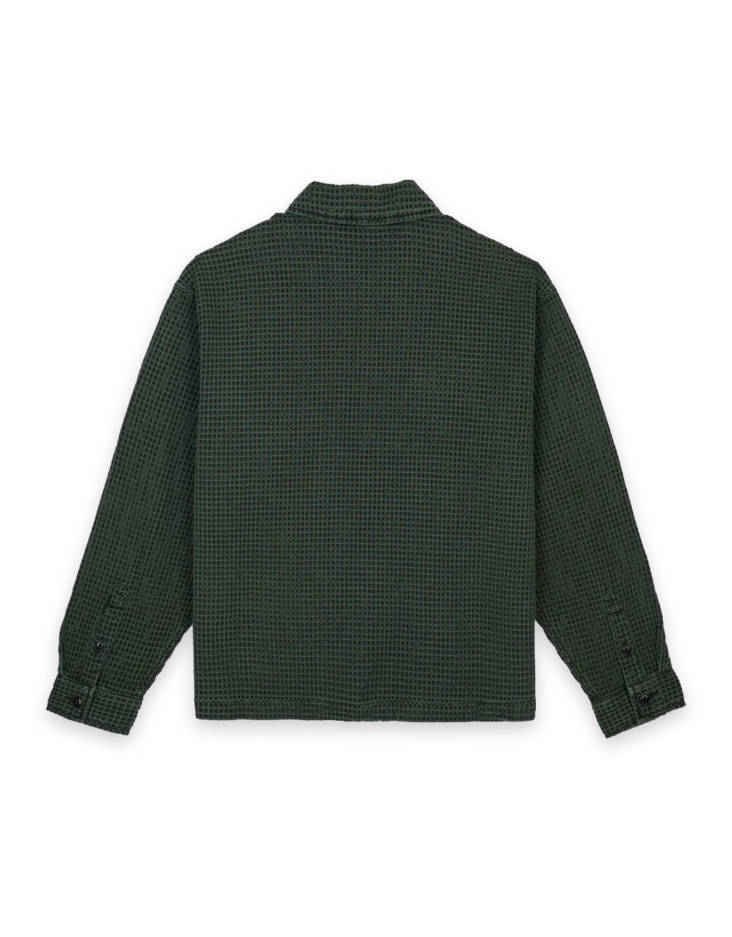 Waffle Button Front Shirt