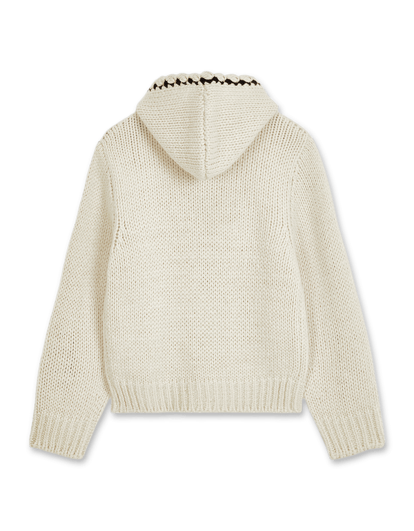 OPEN YY Stitch Zip Up Knit Hoodie | Rezet Store