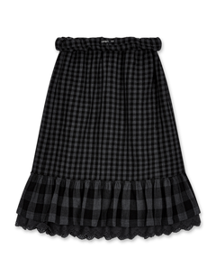 OPEN YY Rolled Waist Tiered Skirt | Rezet Store