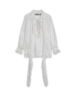 OPEN YY Ruffle Trim Blouse | Rezet Store