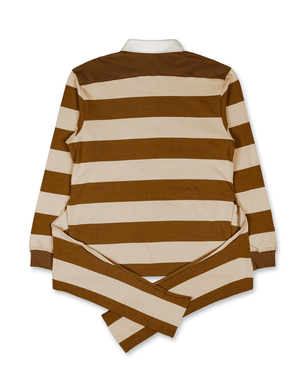 OPEN YY Stripe Trim Rugby Shirt | Rezet Store