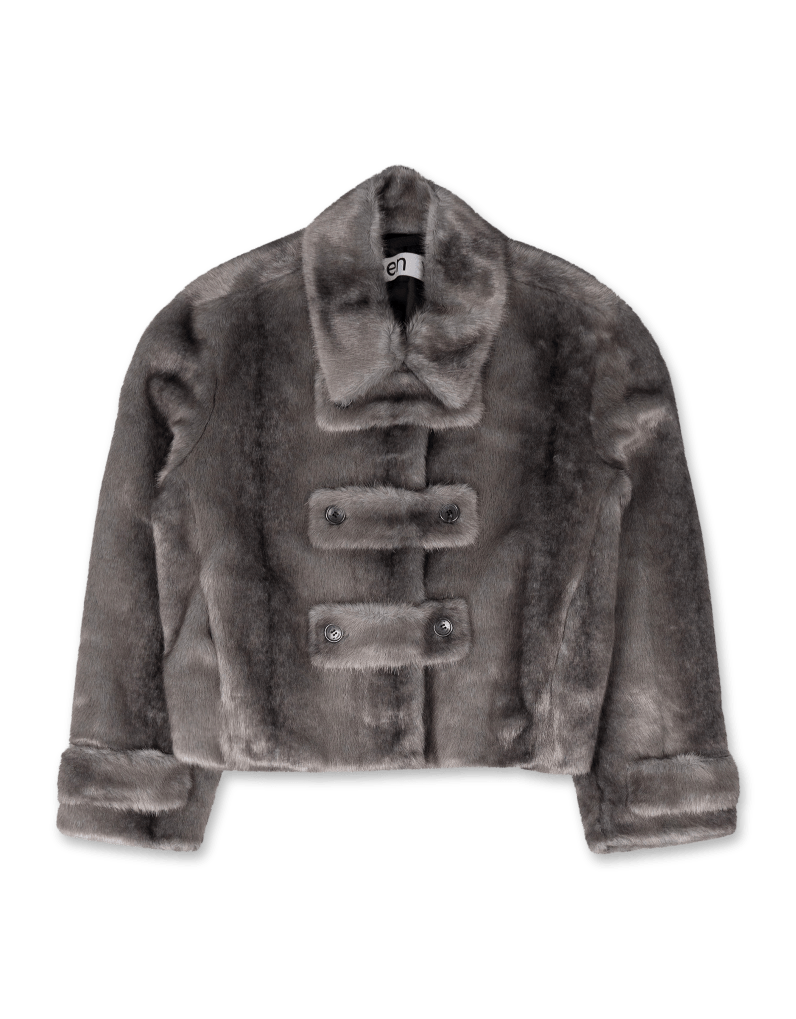 OPEN YY Faux Fur Tab Toggle Jacket | Rezet Store