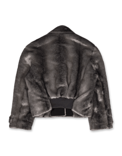 OPEN YY Faux Fur Tab Toggle Jacket | Rezet Store