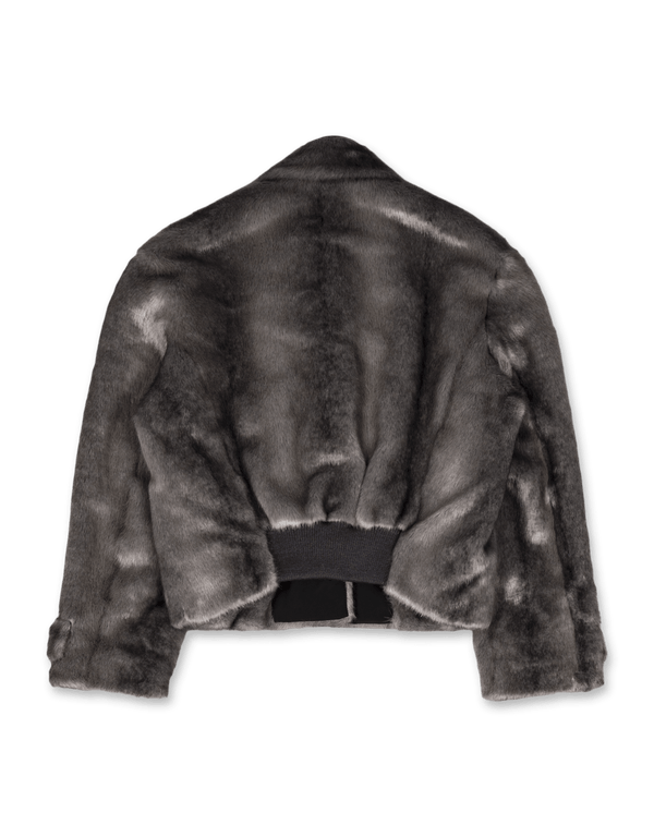 OPEN YY Faux Fur Tab Toggle Jacket | Rezet Store