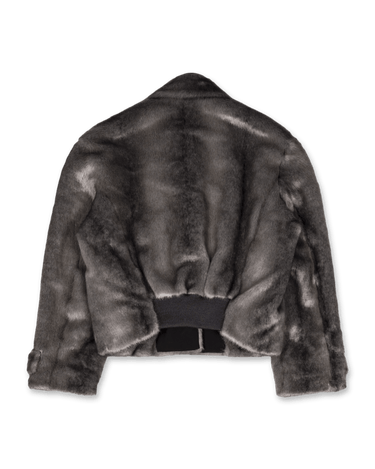OPEN YY Faux Fur Tab Toggle Jacket | Rezet Store