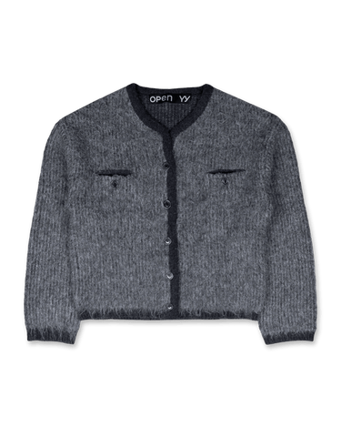 OPEN YY Shaggy Cardigan Jacket | Rezet Store