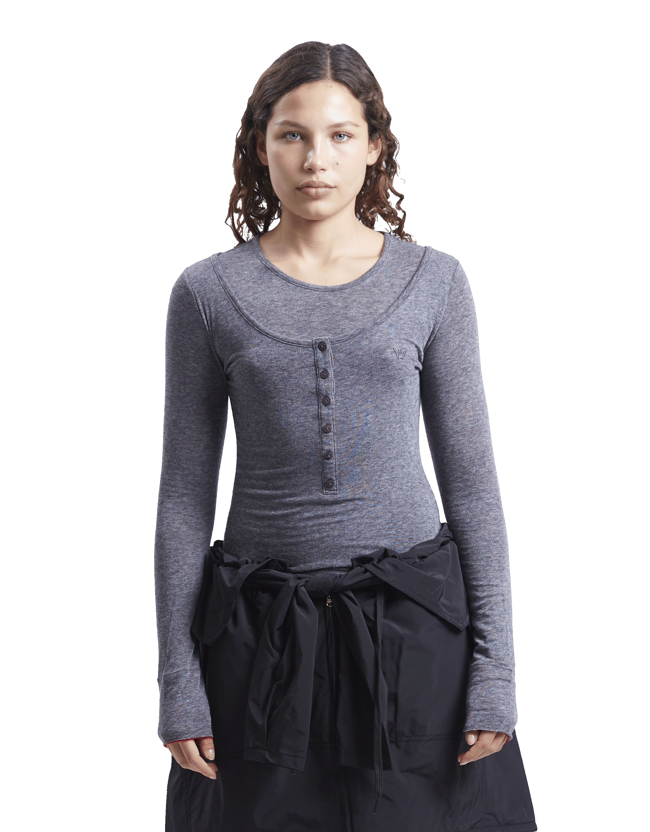 Layered Henley Lounge Tee