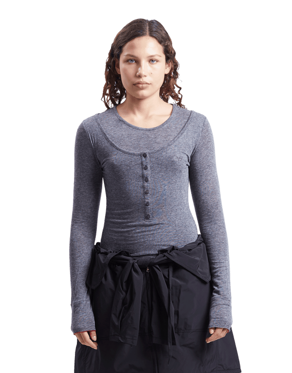 Layered Henley Lounge Tee