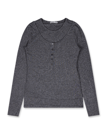 OPEN YY Layered Henley Lounge Tee | Rezet Store