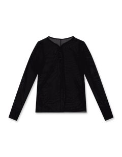 Mesh Hook Henley Long Sleeve