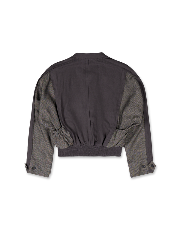 Linen Paneled Bomber