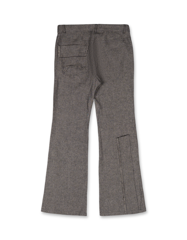 Linen Panelled Raw-Cut Pants