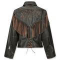 Andersson Bell Fringe Punching Leather Jacket | Rezet Store