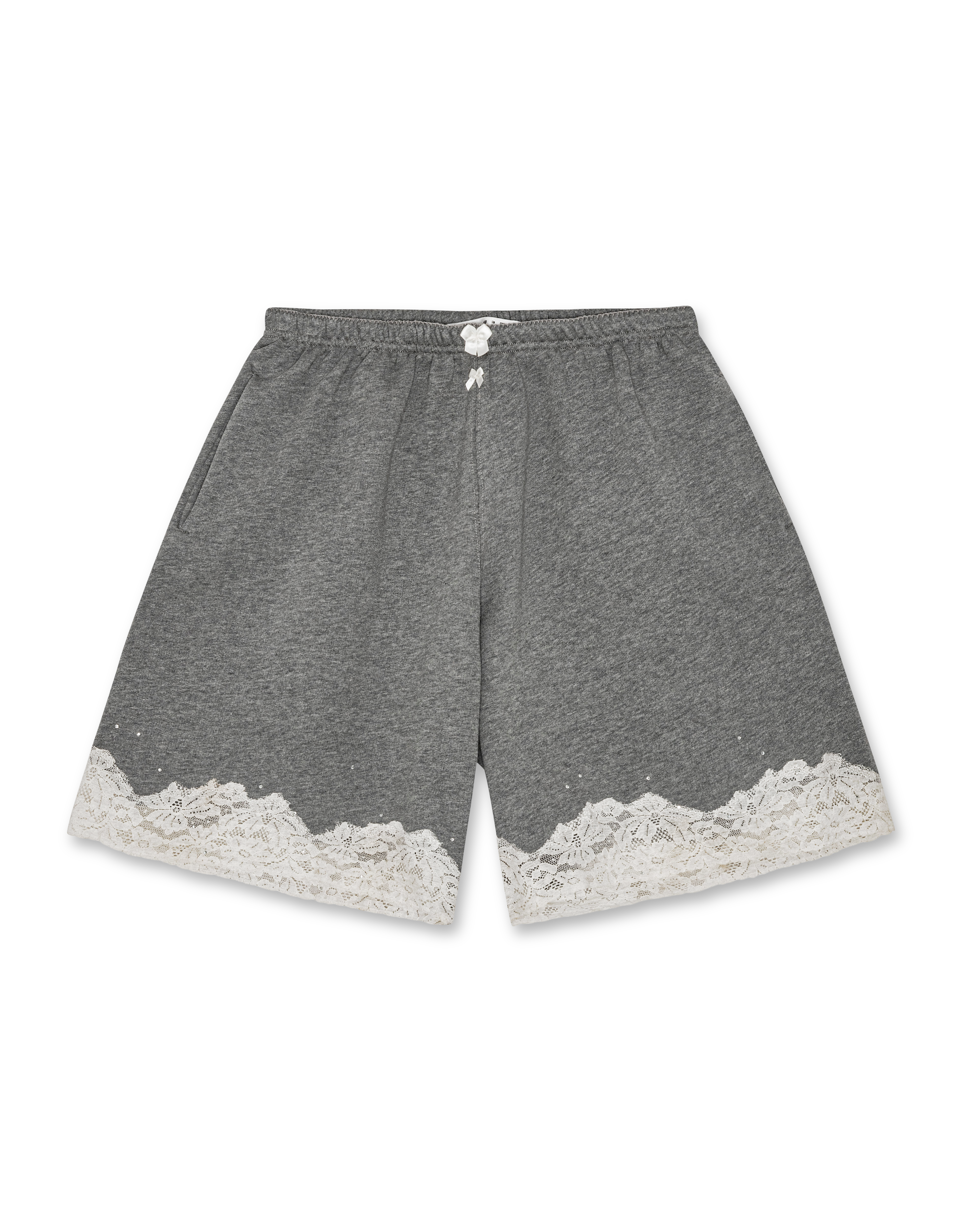 Lace bermuda sweatshorts