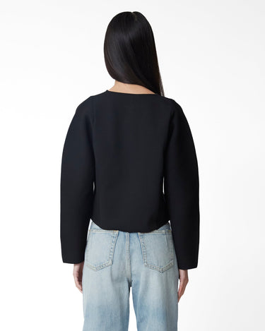 Amomento Rounded Zip - Up Cardigan - Rezetstore