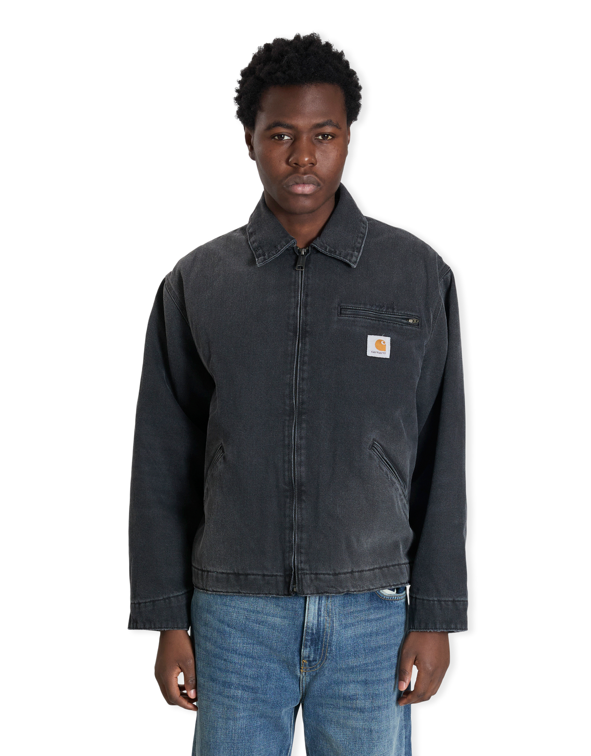 Carhartt WIP OG Detroit Jacket Black Mens – Rezet Store
