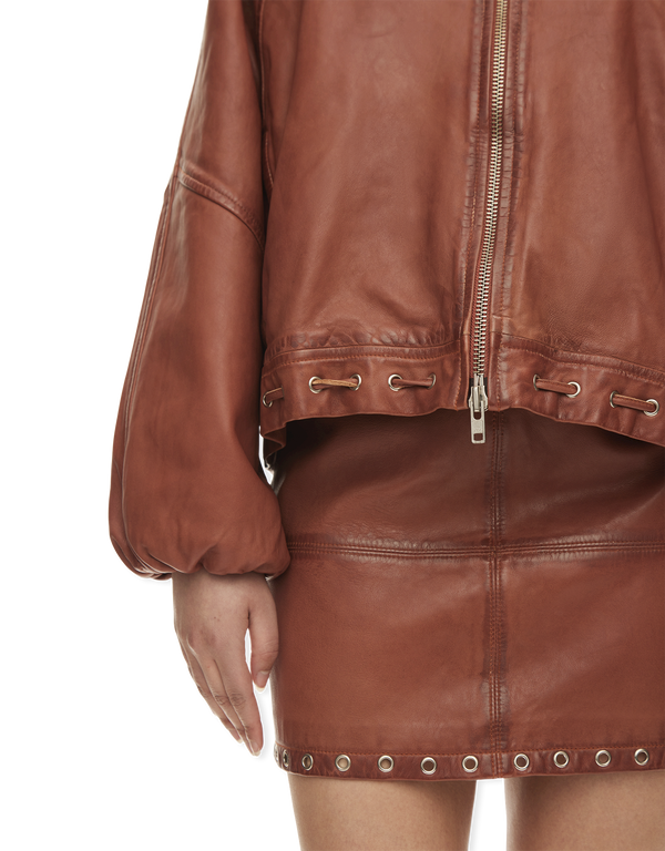 Eye Leather Bomber