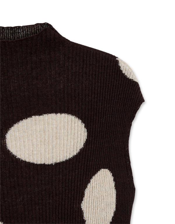 Ribbed Dot Top
