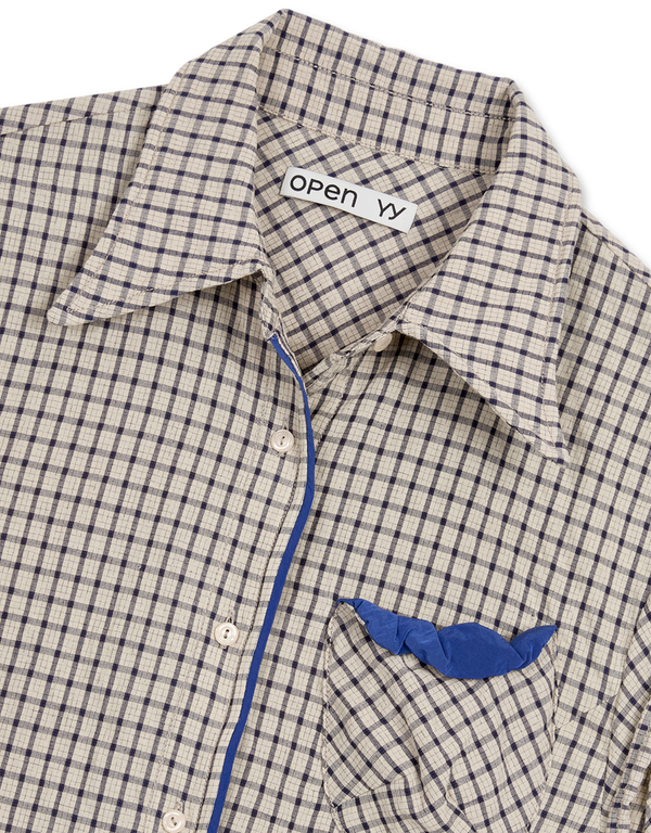 Color Block Wire Shirt