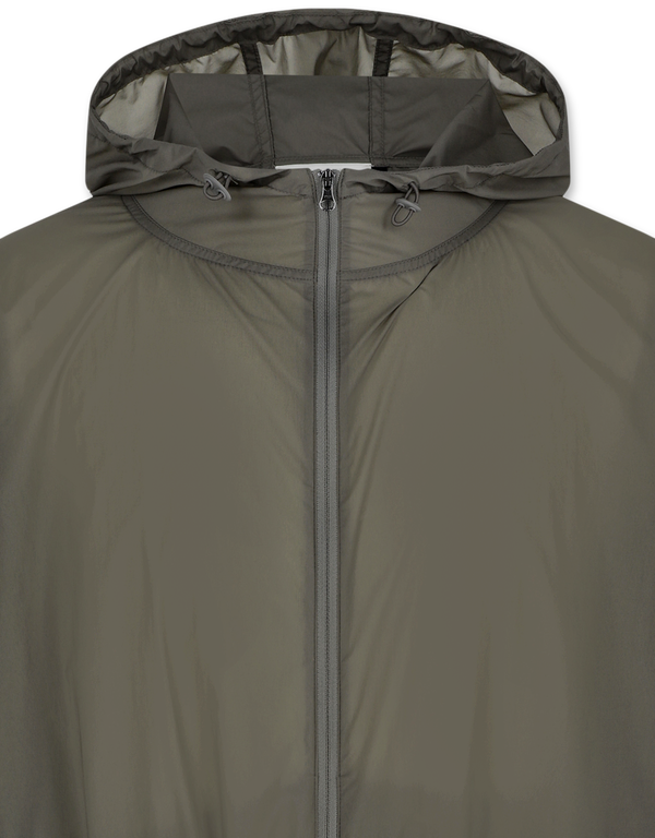 Nylon Raglan Hooded Jumper