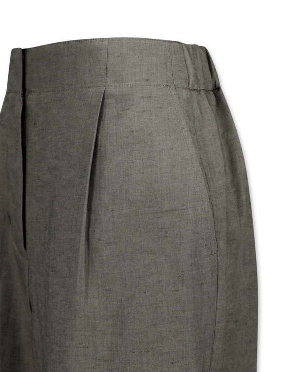 Linen Tuck Pants