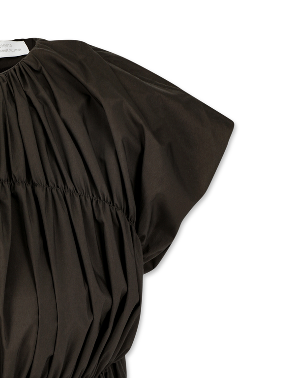 Nylon Shirring Dress