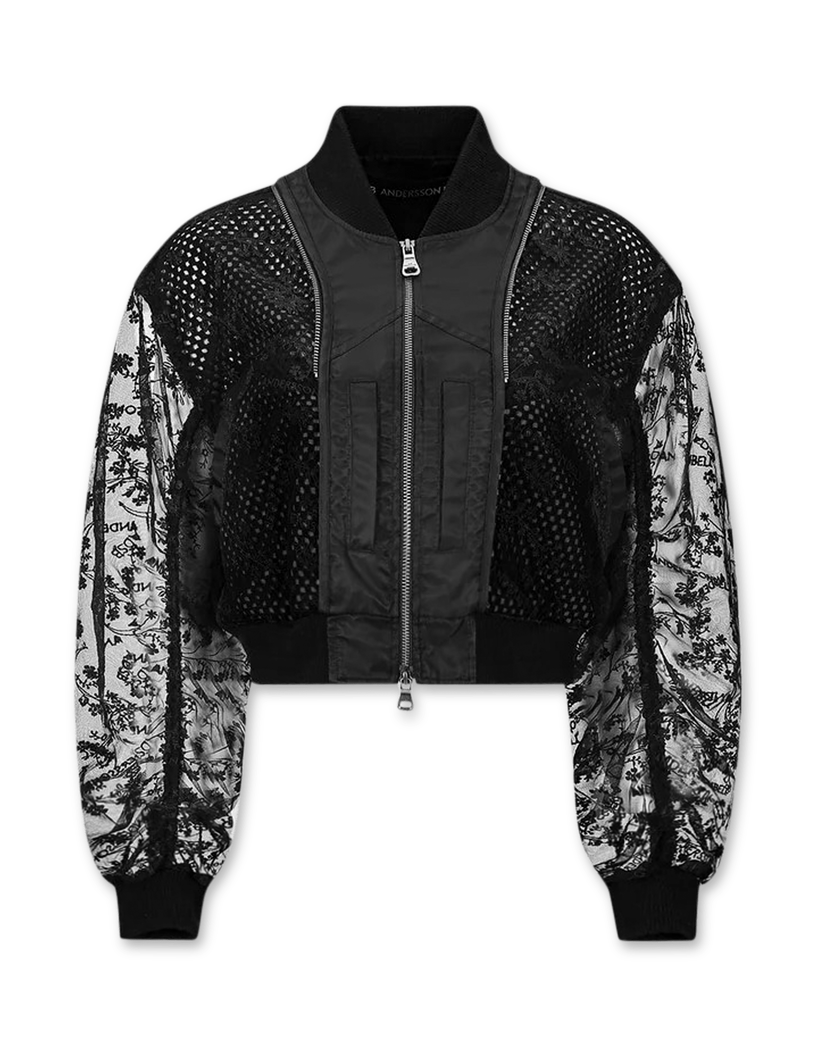 Andersson Bell Double Layered Logo Lace Short Bomber | Rezet Store